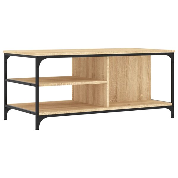vidaXL Table basse Chêne sonoma 100x50x45 cm Bois d'ingénierie