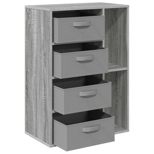 vidaXL Buffet Sonoma gris 60 x 33 5 x 84 cm