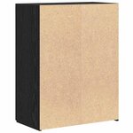 vidaXL Cabinet de Bureau Chêne noir 60 x 32 x 77.5 Bois d'ingénierie