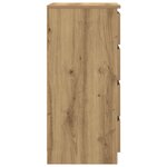 vidaXL Buffet et tiroirs chêne artisanal 37 5x35x99 cm bois ingénierie