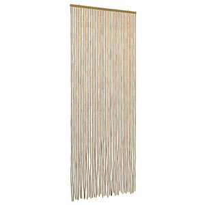vidaXL Rideau de porte anti-insectes multicolore 90 x 200 cm Bambou