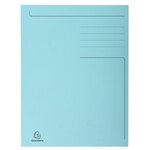 Chemise Imprimée 3 Rabats Forever® 280gm2 - Folio - Bleu Clair - X 50 - Exacompta