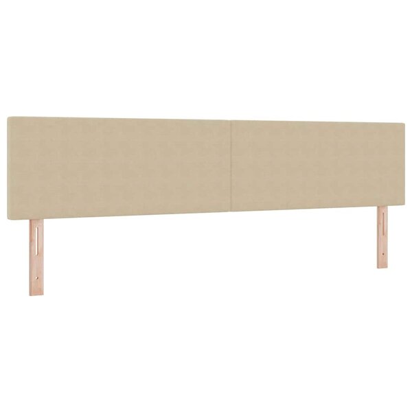 vidaXL Tête de lit LED avec des lumières à LED Vert gris 200 cm tissu