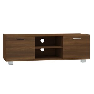 vidaXL Meuble TV Chêne marron 120x40 5x35 cm Bois d'ingénierie