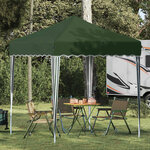 vidaXL Tente de fête pop-up 195 x 195 x 245 cm Vert Tissu Oxford