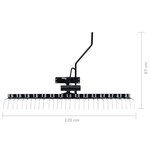 vidaXL Scarificateur pour tondeuse autoportée 120 cm