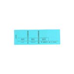 Bloc Passe-partout 100 Feuillets Numérotés De 3 Volets - Format 4 8x15 Cm - Bleu - X 50 - Exacompta