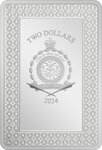Pièce de monnaie en Argent 2 Dollars g 31.1 (1 oz) Millésime 2024 Tarot Niue DEVIL