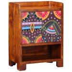 vidaXL Meuble à chaussures 55x35x75 cm en bois solide d'acacia