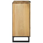 vidaXL Buffet - 60 x 33 5 x 75 cm  en bois de mangue massif.