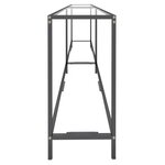 vidaXL Table console Transparent 220x35x75 5 cm Verre trempé