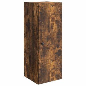 vidaXL Armoire Murale Chêne fumé 33 x 34 5 x 90 cm Bois d'ingénierie