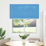 vidaXL Store plissé bleu 115x100 cm largeur du tissu 114 4cm polyester