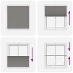 vidaXL Store plissé anthracite 115x150 cm largeur du tissu 114 4 cm