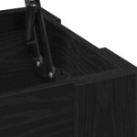 Table basse en chêne noir vidaXL 79x49x41 cm en bois reconstitué