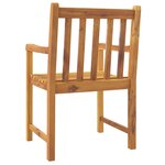 vidaXL Chaises de jardin lot de 4 56x55 5x90 bois massif d'acacia