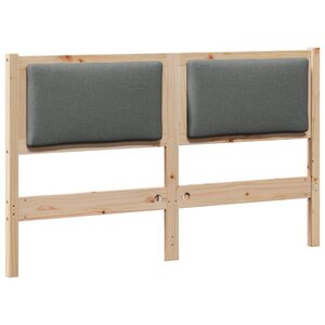 vidaXL Tête de lit Autre Marron 140 cm Bois massif en pin