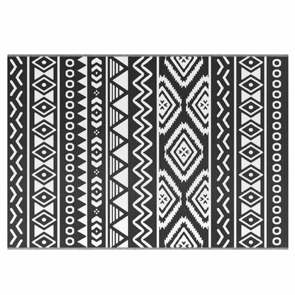vidaXL Tapis d'extérieur ARAKIL Noir 160x230 cm PP