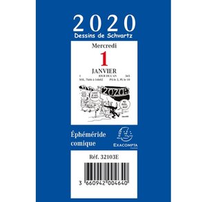 Bloc éphéméride comiques 'dessins humoristiques' 97x65 mm EXACOMPTA