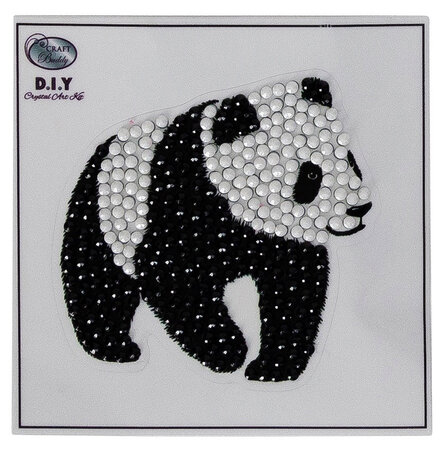 CRYSTAL ART Kit sticker broderie diamant 9x9cm Panda