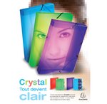 Classeur 4 Anneaux 15 Mm Polypropylène Crystal - A4 - Cristal - X 20 - Exacompta