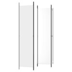 vidaXL Cloison de séparation 4 panneaux Blanc 200x220 cm Tissu