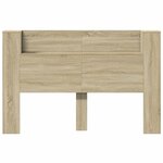 vidaXL Tête de lit avec étagère Chêne Sonoma 160 x 16 5 x 103 5 cm