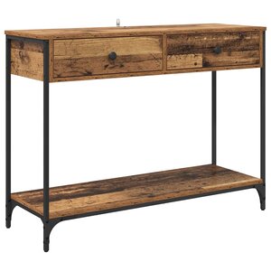vidaXL Table console Bois Ancien 100 x 34 5 x 75 cm Bois d'ingénierie