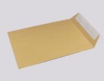 Lot de 50 enveloppes kraft brun uni b5 auto-adhésives