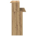 vidaXL Bureau réception chêne artisanal 100x50x103 5cm bois ingénierie