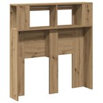 vidaXL Tête de lit à LED chêne artisanal 100x18 5x103 5 cm