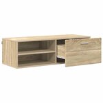 vidaXL Cabinet en Bois avec tiroir Chêne Sonoma 100 5 x 39 x 30 cm