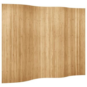 vidaXL Cloison de séparation bambou largeur 250 cm hauteur 165 cm naturel