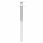 vidaXL Pieds de table basse en forme de X  2 pièces  blanc  50 x (42-43) cm  acier