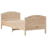 vidaXL Cadre de lit sans matelas 90x190 cm bois de pin massif