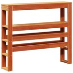 vidaXL Cadre de lit avec tête de lit cire marron 90x190 cm bois de pin