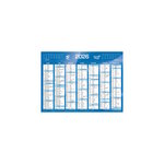 Calendrier 2026 - 14 Mois - 18 x 13.5 cm - Couleur Bleu