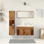 vidaXL Ensemble de meubles salle de bain 5 Pièces bois d'ingénierie
