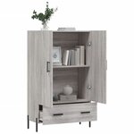 vidaXL Buffet haut sonoma gris 69 5x31x115 cm bois d'ingénierie