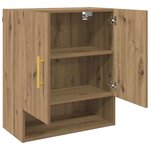 vidaXL Meuble mural chêne artisanal 60 x 31 x 70 cm Bois d'ingénierie