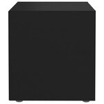 vidaXL Meubles TV 4 Pièces noir 37x35x37 cm bois d’ingénierie