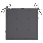 vidaXL Chaises à manger de jardin avec coussins lot de 2 Acacia massif