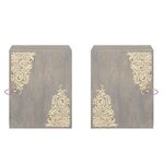 vidaXL Meuble mural Gris 38 x 33 x 48 cm Bois de mangue massif