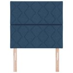 vidaXL Tête de Lit en Tissu Geometric Manuel Bleu 100 cm tissu