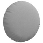 vidaXL Coussins de siège 2 pc Tissu Gris nuage Ø30 x 13 cm