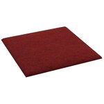 vidaXL Panneaux muraux 12 Pièces Rouge bordeaux 30x30 cm Tissu 1 08 m²