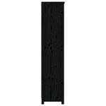 vidaXL Bibliothèque Noir 80x35x154 cm Bois de pin massif