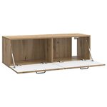 vidaXL Meuble TV mural 98 x 31 x 30 cm Chêne artisanal