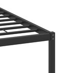 vidaXL Cadre de lit sans matelas chêne fumé 120x190 cm bois ingénierie