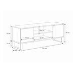 Meuble TV Focus 135 cm design
